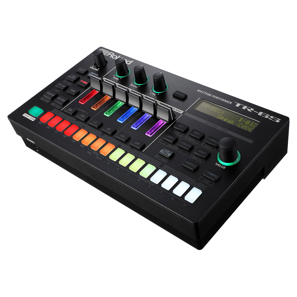 ROLAND(ローランド) TR-6S Rhythm Performer リズムマシン 左向き・全体像