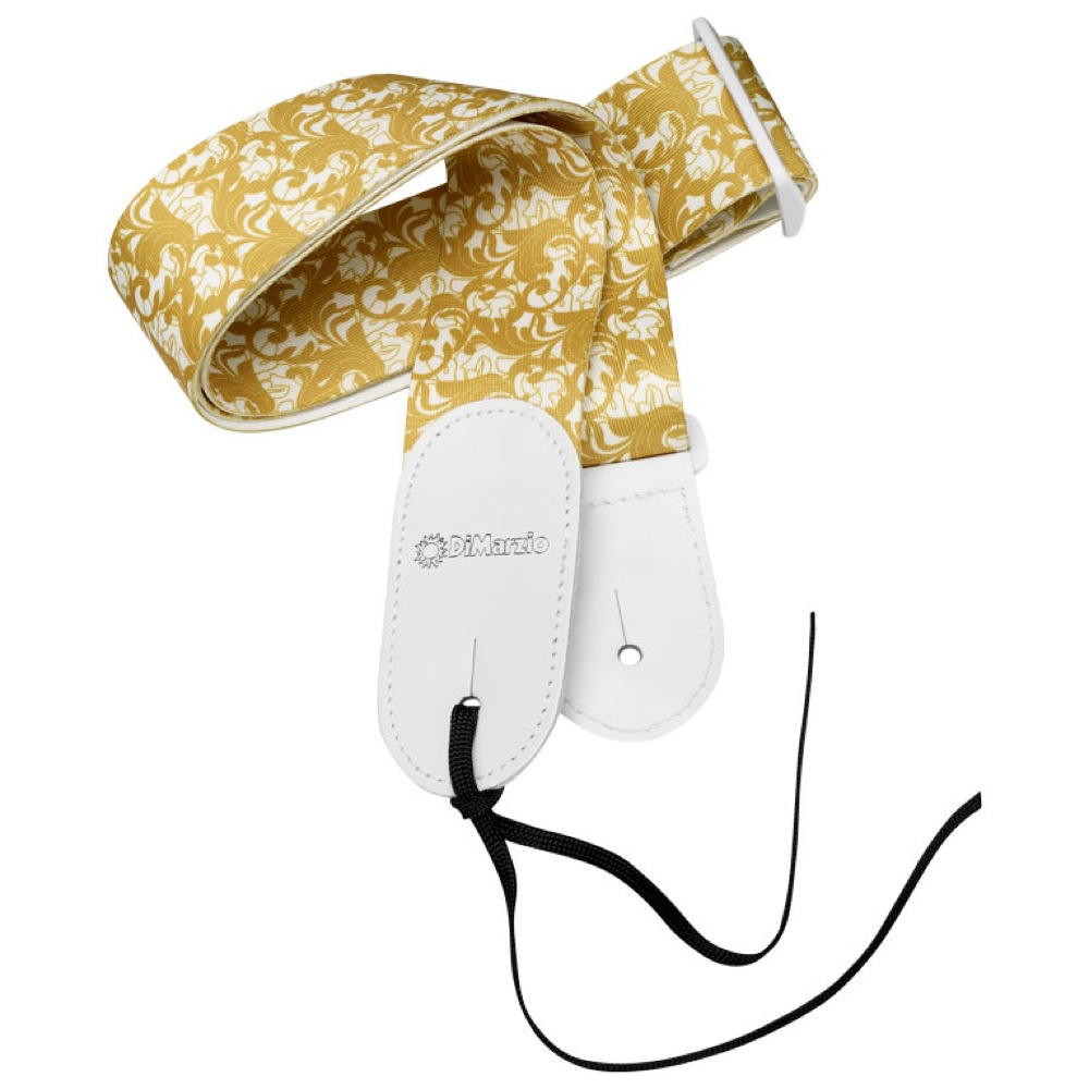 DiMarzio DD3151 White & Gold UtoPIA Steve Vai’s Straps ギターストラップ