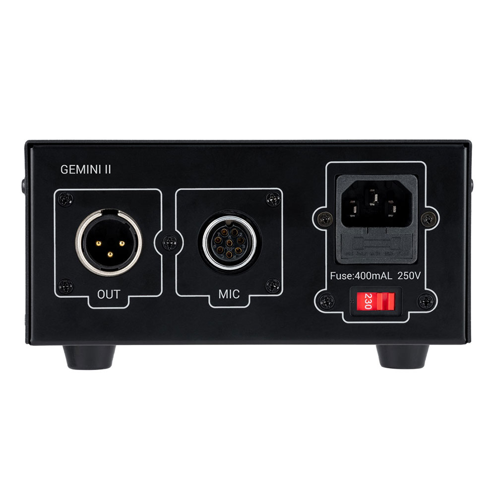 sE ELECTRONICS GEMINI II チューブコンデンサーマイク 専用電源 入出力端子部の画像