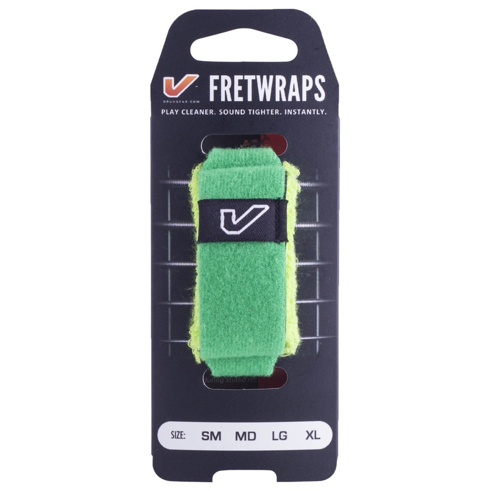 Gruv Gear FW-1PK-GRN-XL FretWraps Green 1-Pack エクストララージ 8弦〜12弦エレキギター用 フレットラップ