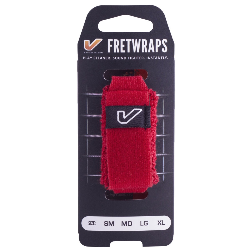 Gruv Gear FW-1PK-RED-XL FretWraps Red 1-Pack エクストララージ 8弦〜12弦エレキギター用 フレットラップ