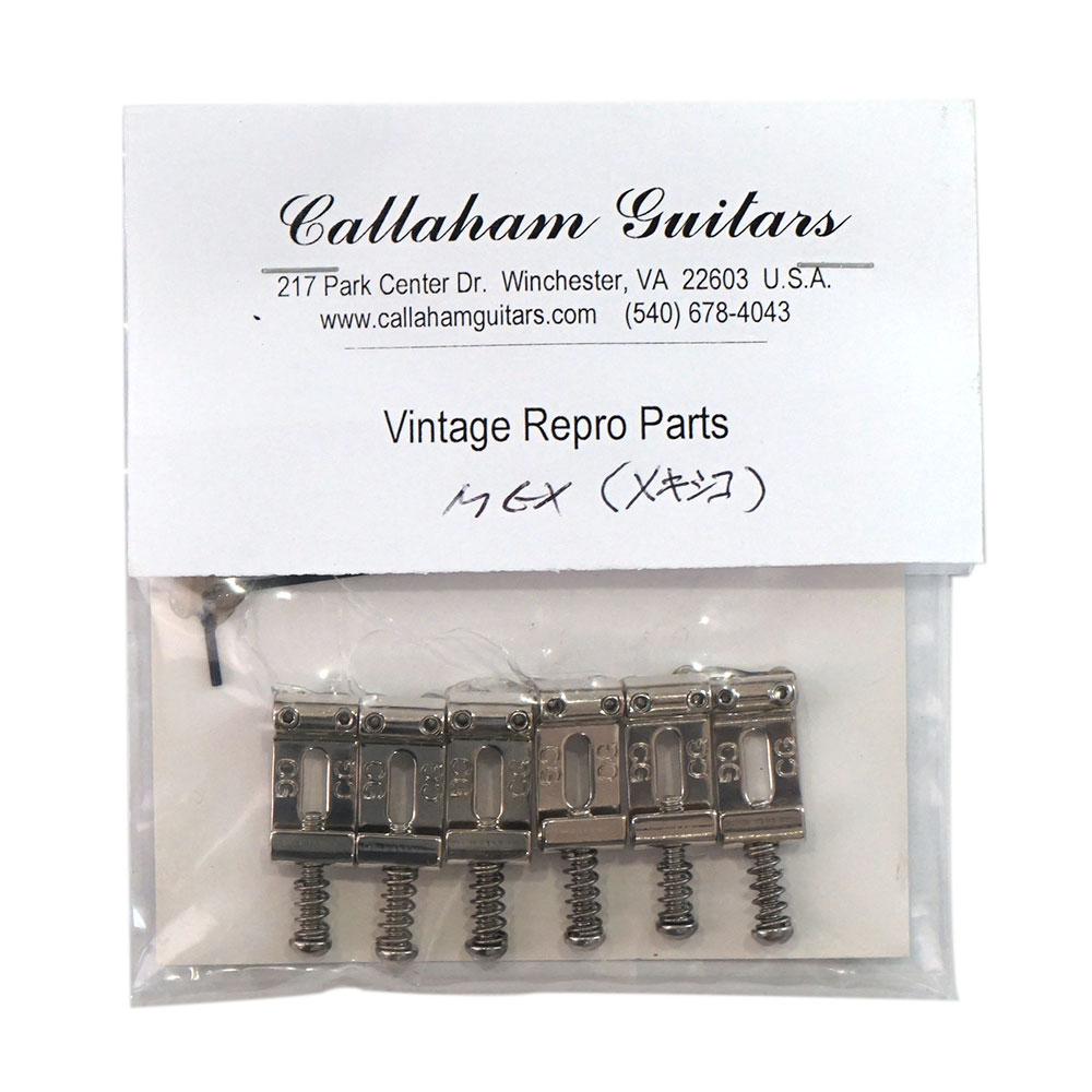 Callaham Vintage Styled Strat CG Saddle for 2 1/16 Spaced Bridge ストラト用 ブリッジサドル