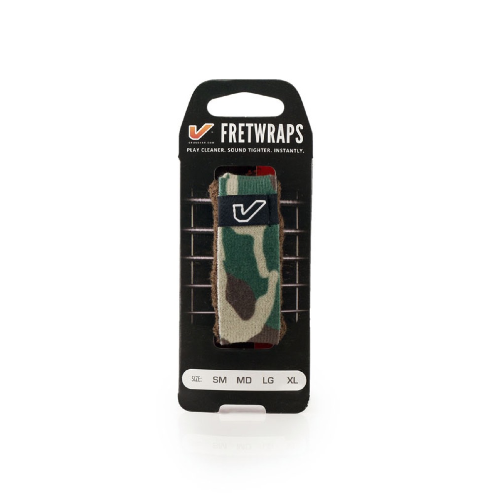 Gruv Gear FW-1PK-CMG-SM FretWraps Green/Brown Camo prints 1-Pack スモール 6弦エレキギター/4弦ベース用 フレットラップ Gruv Gear FW-1PK-CMG-SM FretWraps Green/Brown Camo prints 1-Pack スモール 6弦エレキギター/4弦ベース用 フレットラップ