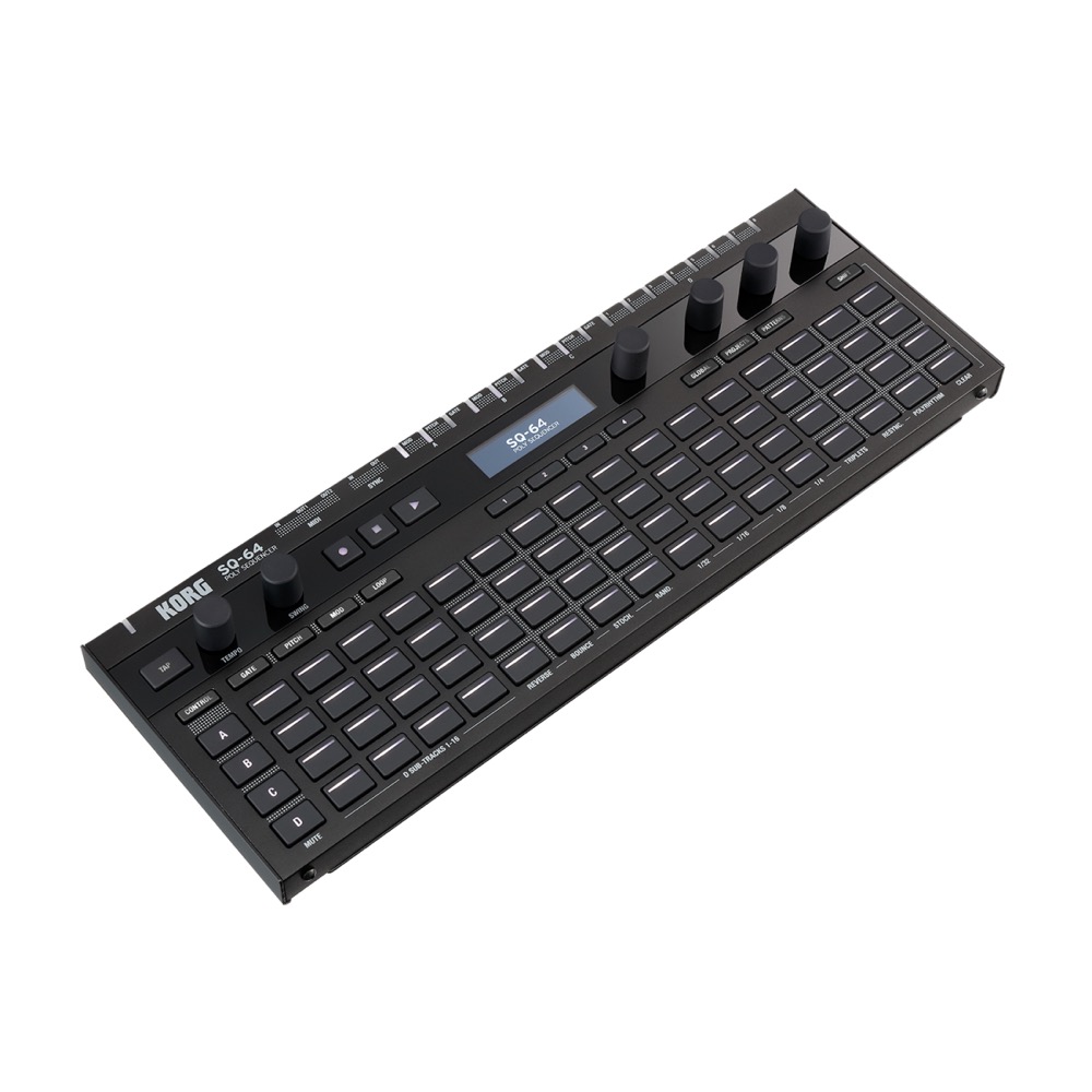 KORG SQ-64 ポリフォニック ステップシーケンサー アングル画像