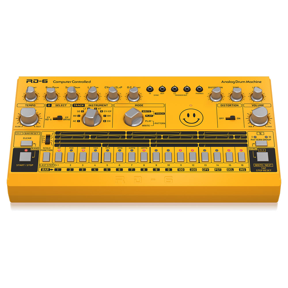 BEHRINGER RD-6-AM Rhythm Designer アナログリズムマシン ドラムマシン リズムデザイナー ベリンガー 正面画像