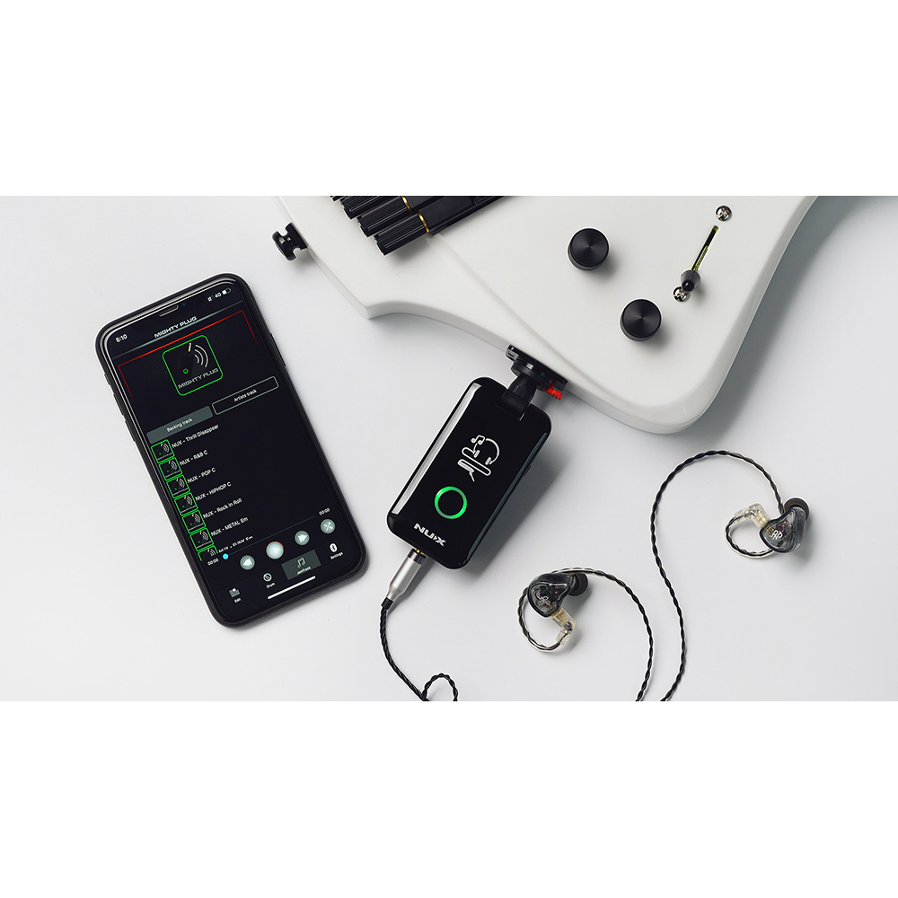 NUX MIGHTY PLUG 多機能 ヘッドホンアンプ 接続イメージ画像