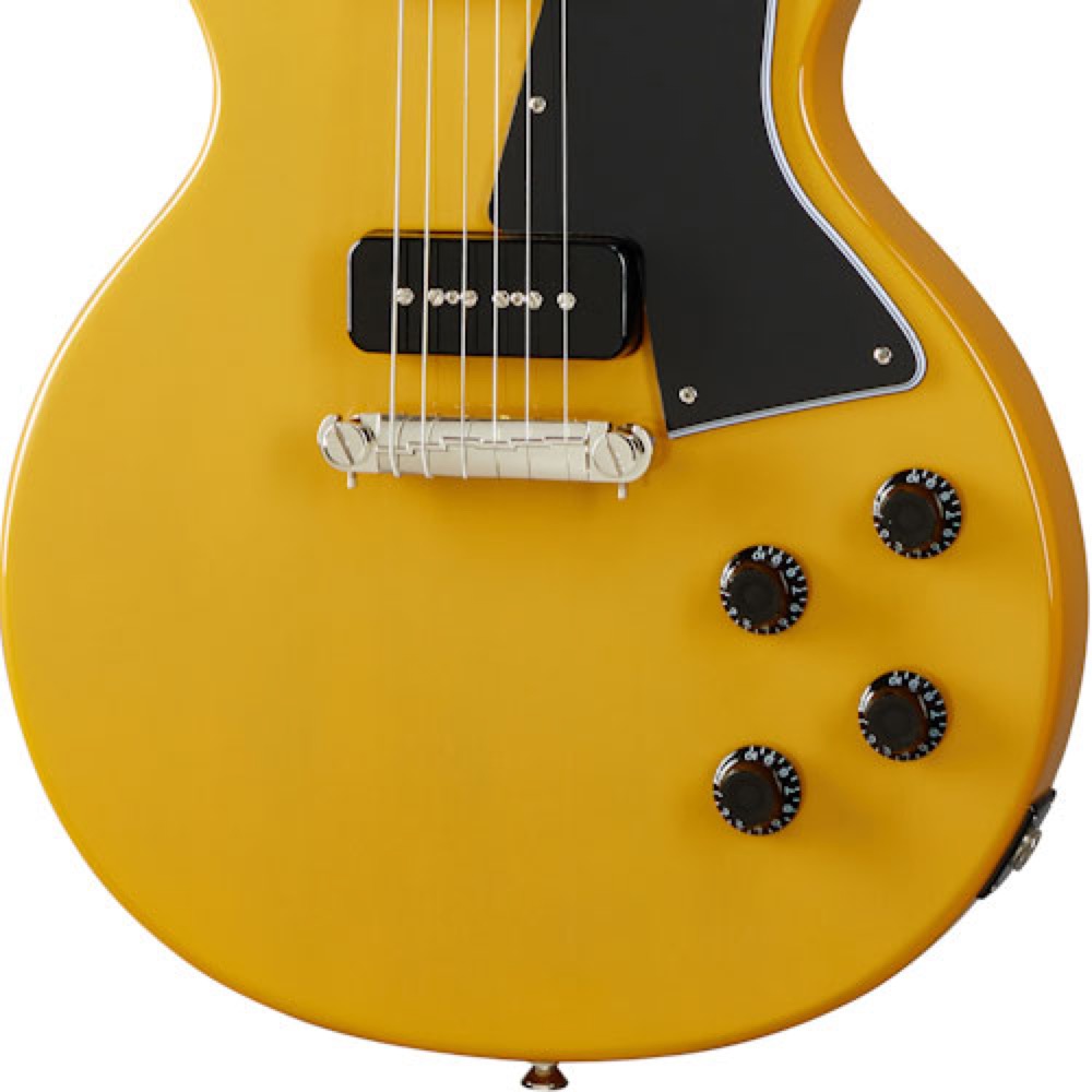 Epiphone Les Paul Special TV Yellow エレキギター エピフォン ボディ コントロールノブ部