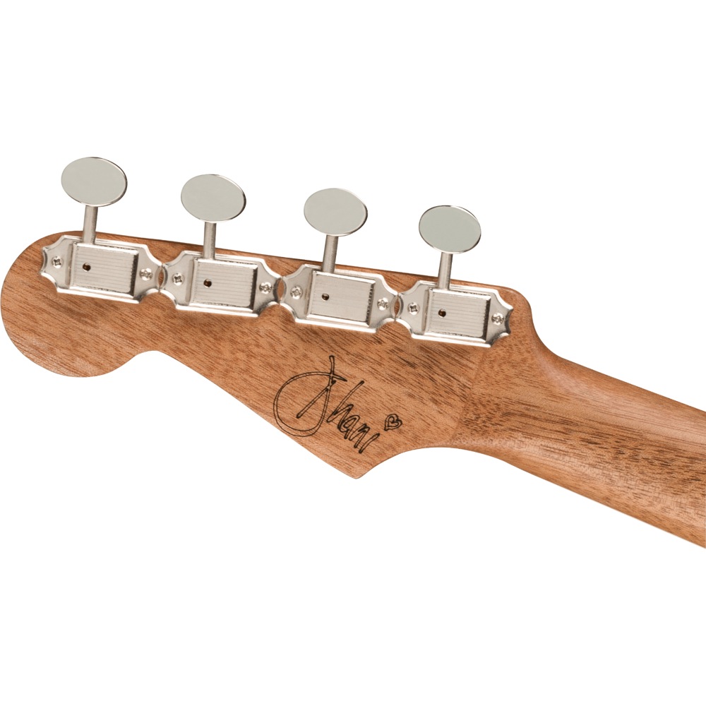 Fender Dhani Harrison Uke SPHR BLUE WN テナーウクレレ ヘッドバック画像