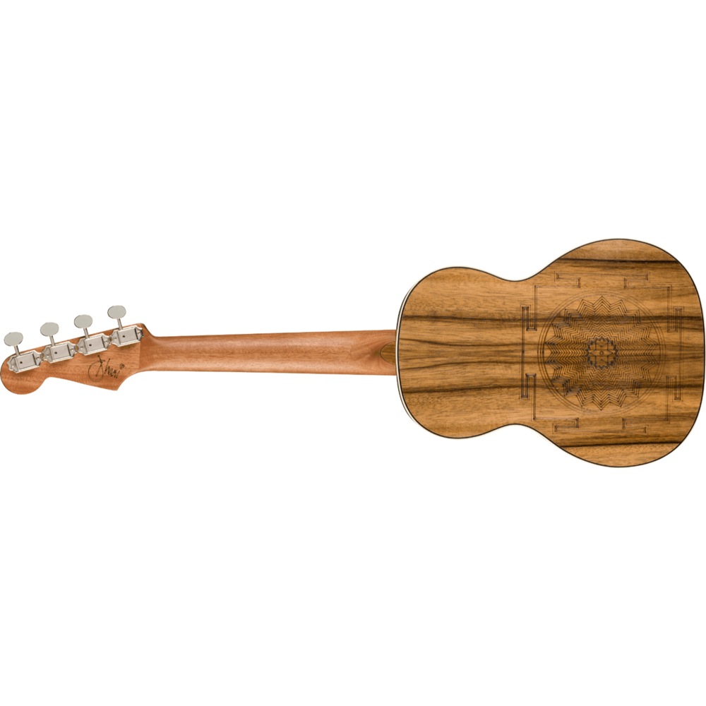 Fender Dani Harrison Uke TURQUOISE WN テナーウクレレ バック画像