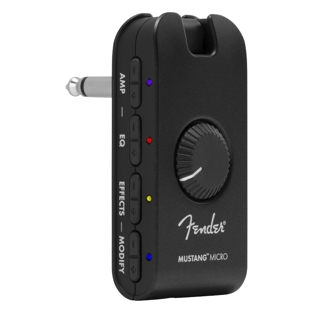 Fender Mustang Micro パーソナルギターアンプ 左斜めアングル画像