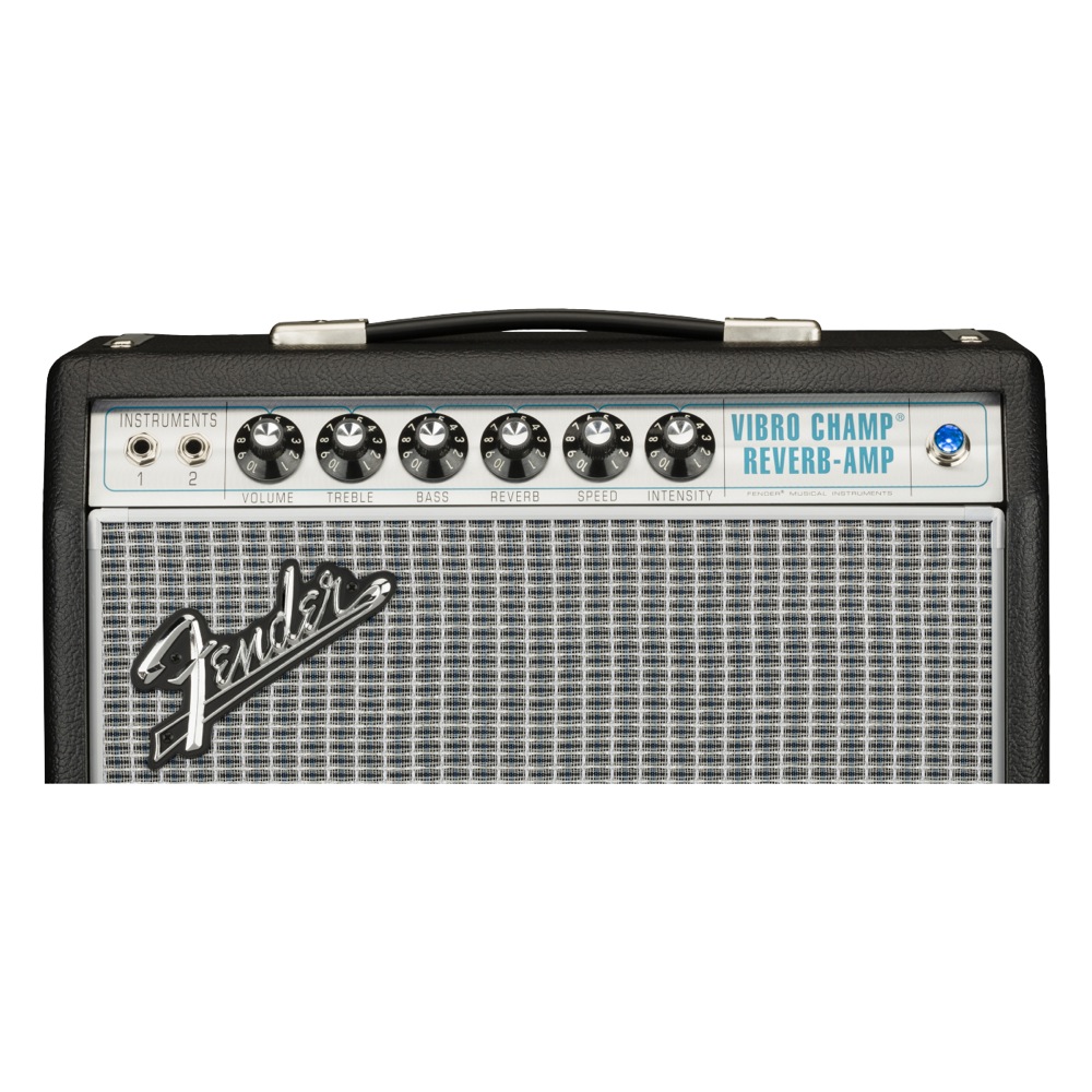 Fender 68 Custom Vibro Champ Reverb 100V JPN ギターアンプ コントロールアップ画像