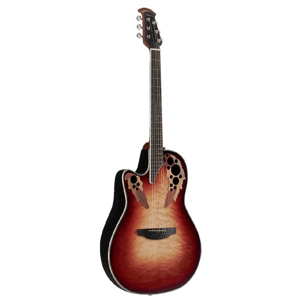 OVATION Celebrity Elite Exotic Mid Depth CE44LX-1R レフトハンド エレクトリックアコースティックギター 全体の画像