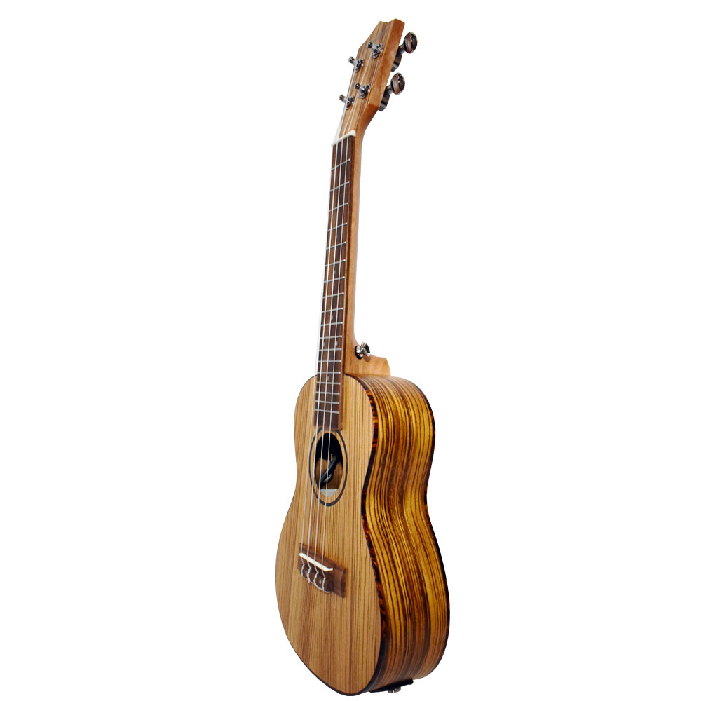 Bamboo BU-23CBQ Zebrano Concert w/EQ エレクトリックコンサートウクレレ 側面
