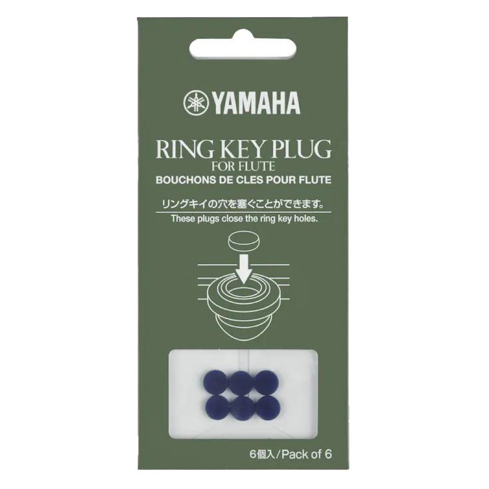 YAMAHA FLRKP リングキイプラグ フルート用 6個入