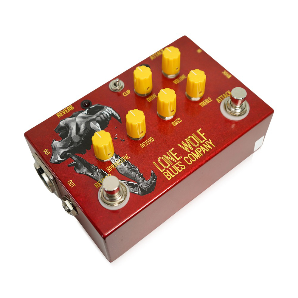 Lone Wolf Blues Company Alpha Wolf ハープ用マルチエフェクター 斜めアングル画像