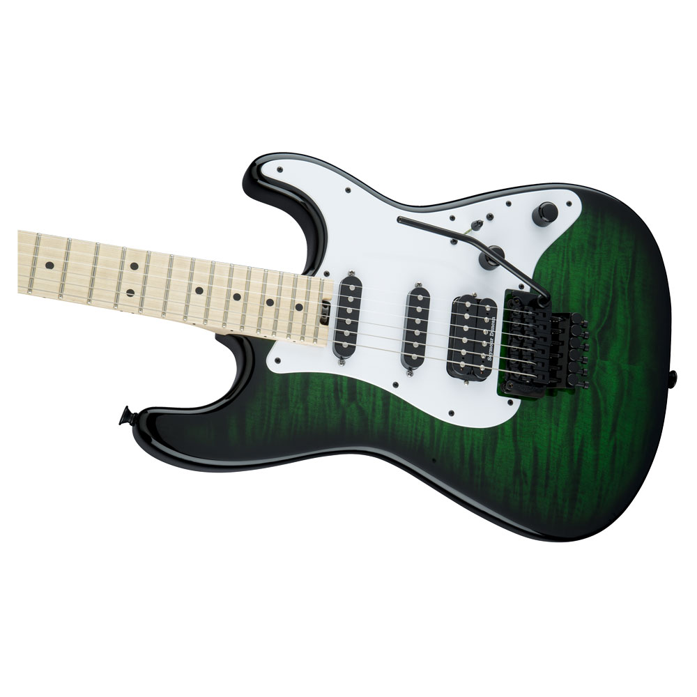 Jackson USA Signature Adrian Smith San Dimas SDQM TR GRN エレキギター ボディ全体像