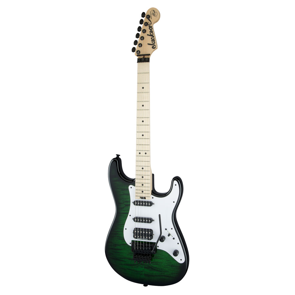 Jackson USA Signature Adrian Smith San Dimas SDQM TR GRN エレキギター 全体像