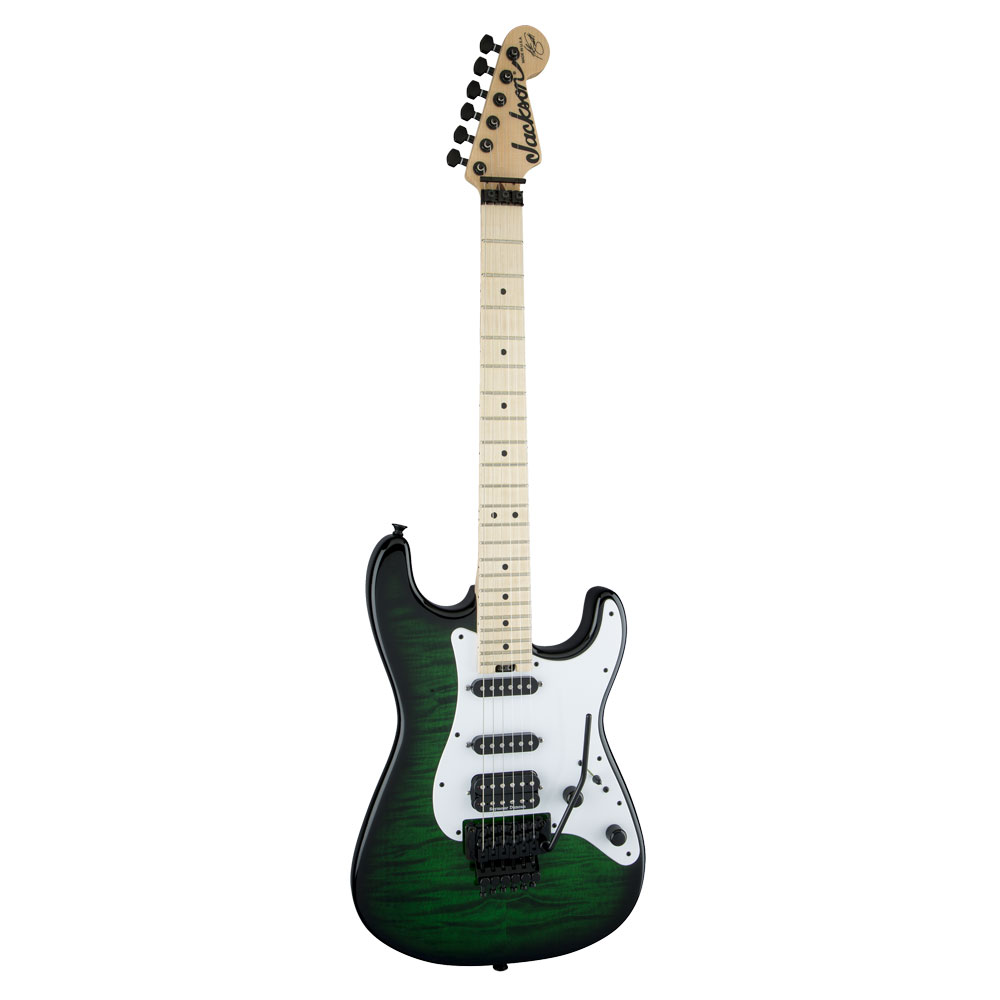 Jackson USA Signature Adrian Smith San Dimas SDQM TR GRN エレキギター 全体像