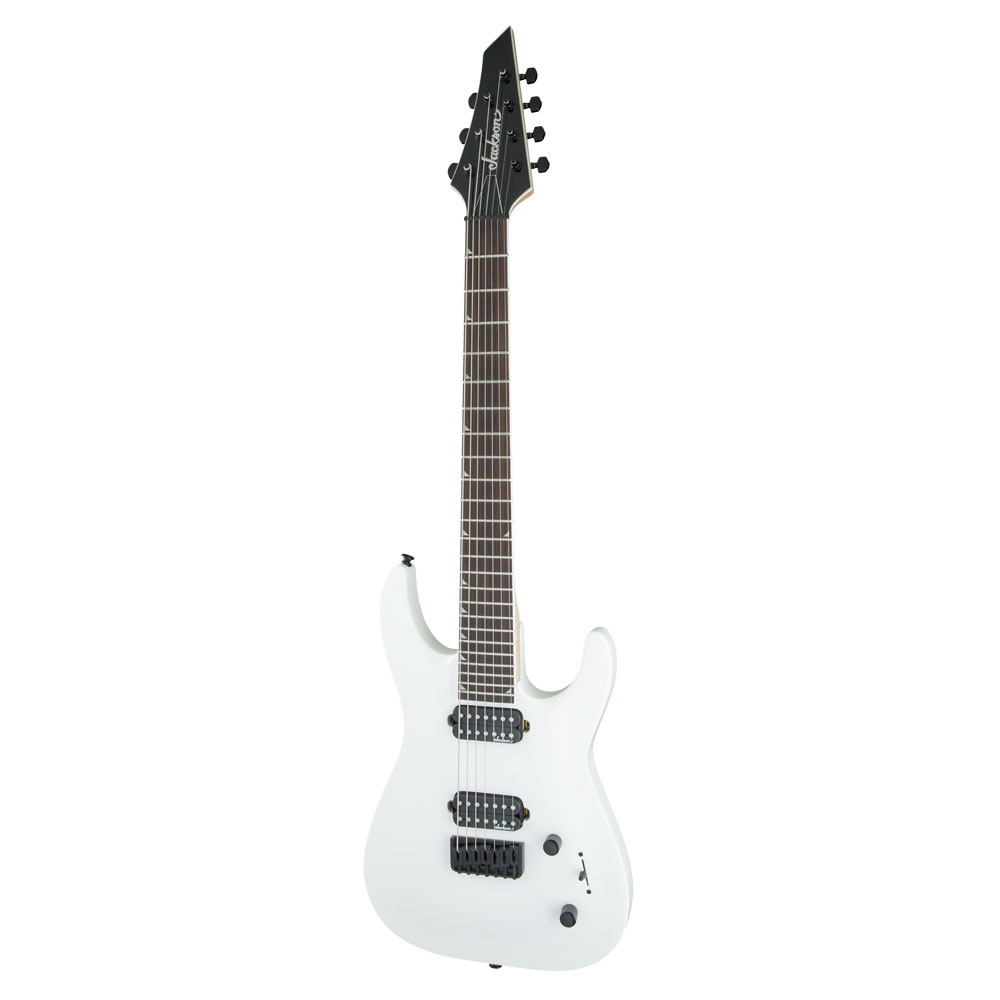 Jackson JS Series Dinky Arch Top JS32-7 DKA HT Snow White 7弦 エレキギター 全体像