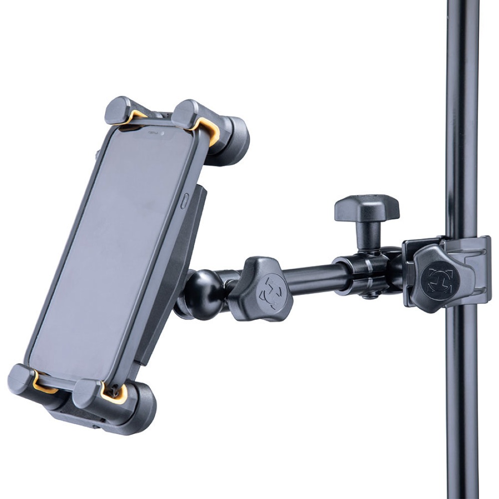 HERCULES DG307B Tablet & Smartphone Holder タブレット・スマートフォンホルダー スマートフォン設置例