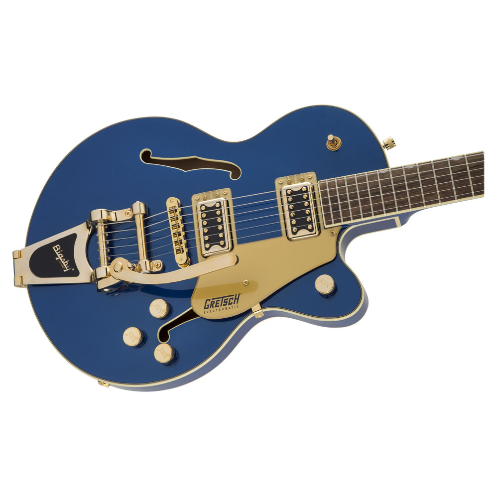 GRETSCH G5655TG Electromatic Center Block Jr. Single-Cut with Bigsby Azure Metallic エレキギター ボディ全体像