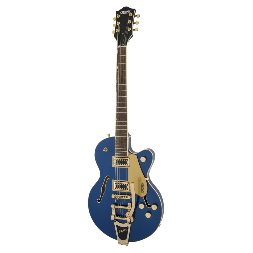 GRETSCH G5655TG Electromatic Center Block Jr. Single-Cut with Bigsby Azure Metallic エレキギター 全体像