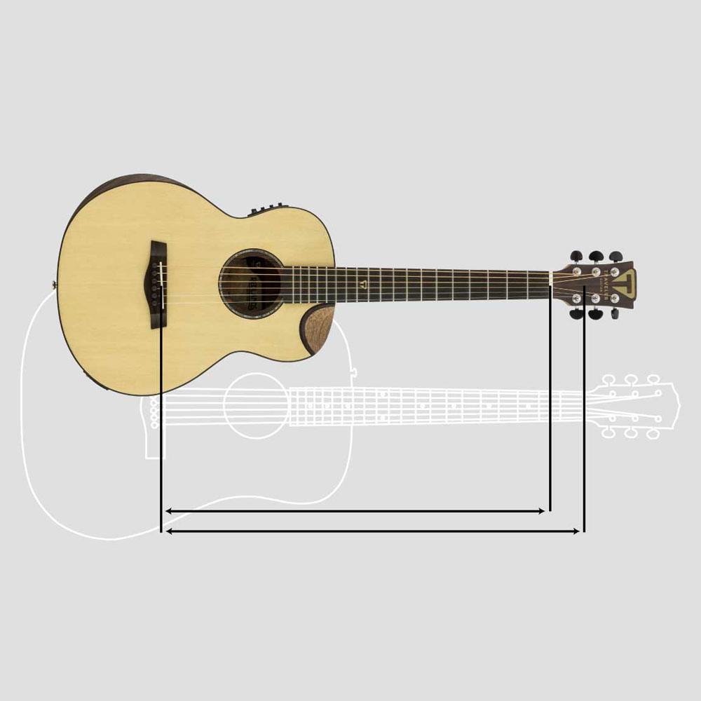 TRAVELER GUITAR Redlands Concert MAHO エレクトリックアコースティックギター サイズ感