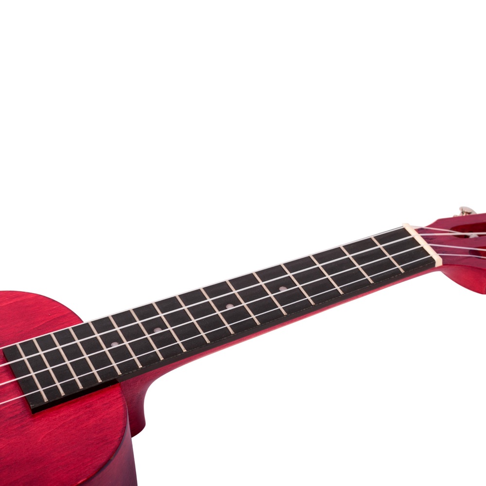 MAHALO ML2CR Cherry Red コンサートウクレレ ネック画像