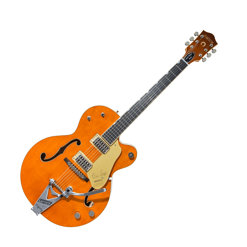 GRETSCH G6120T-BSSMK Brian Setzer Signature Nashville Hollow Body ’59 "Smoke" with Bigsby Smoke Orange エレキギター