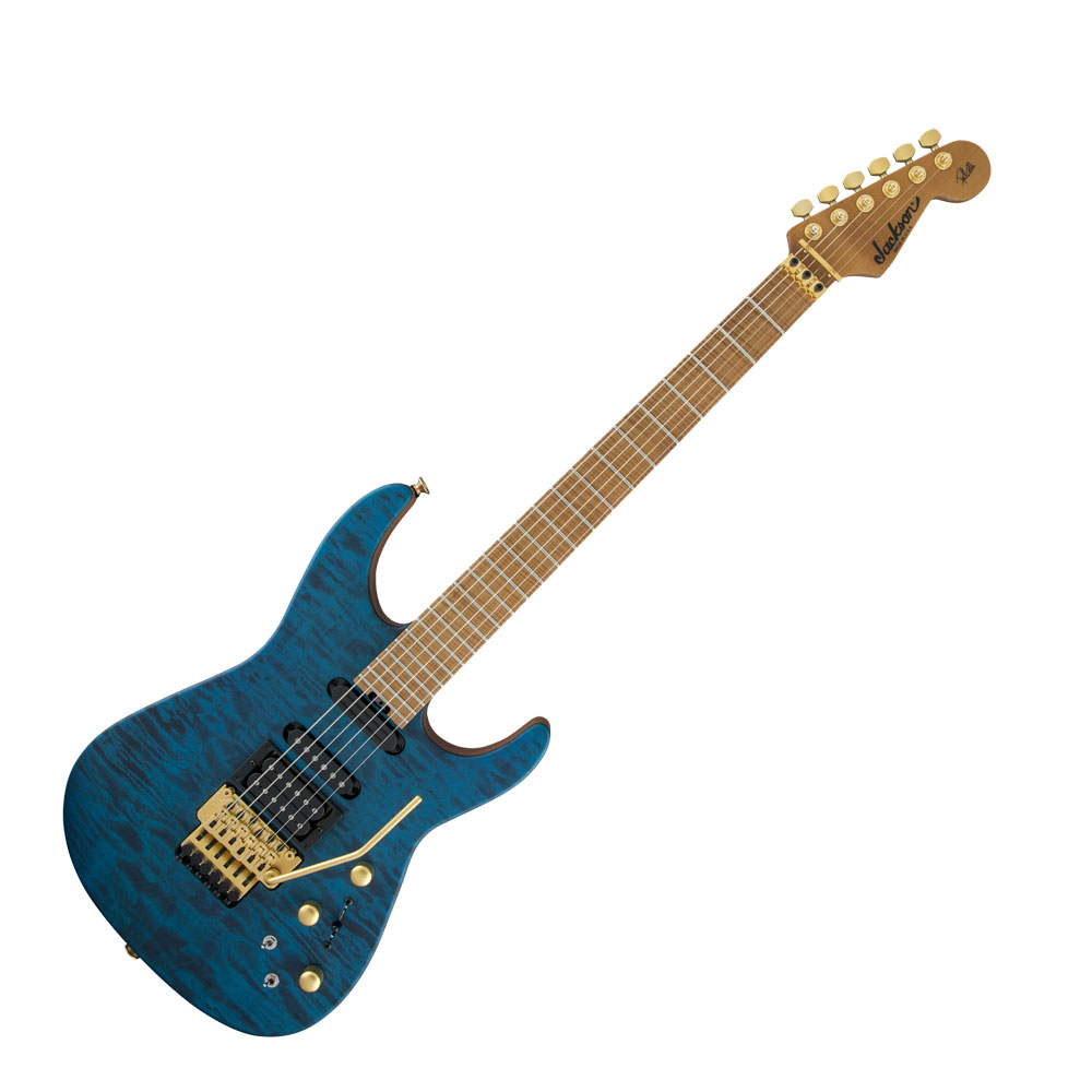 Jackson USA Signature Phil Collen PC1 Satin Stain Satin Transparent Blue エレキギター