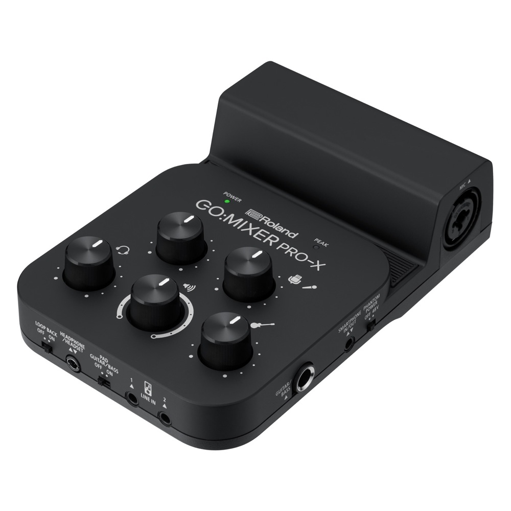 ROLAND GO:MIXER PRO-X スマートフォン用オーディオミキサー オーディオインターフェイス GOMIXERPX 筐体の画像