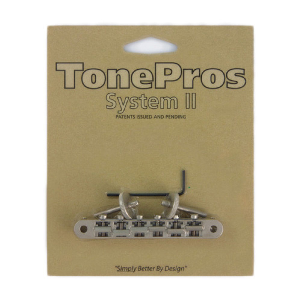 TonePros AVR2-SN Replacement ABR-1 Tuneomatic サテンニッケル ギター用ブリッジ