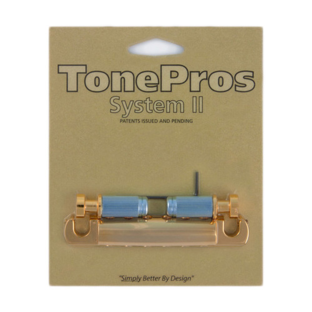 TonePros T1ZSA-G Standard Aluminum Tailpiece ゴールド ギター用テールピース