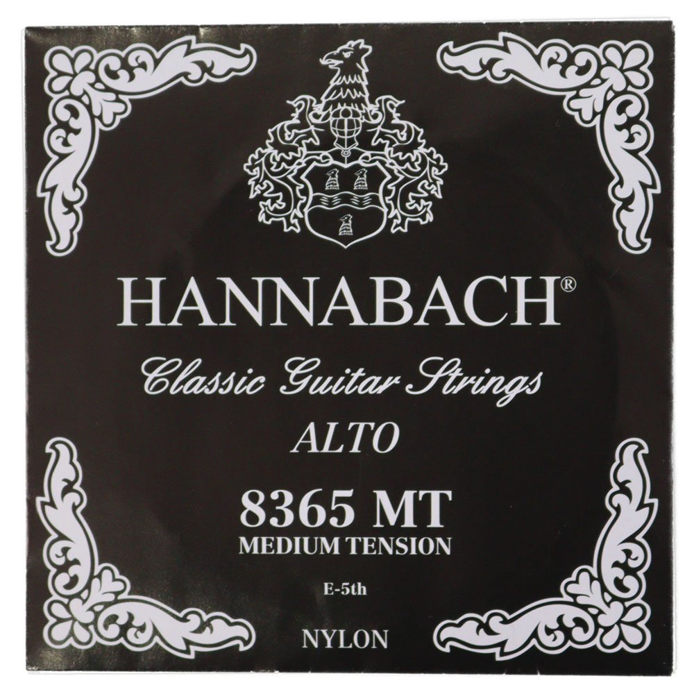 HANNABACH Alto 8365MT BLACK ミディアムテンション 5弦用 バラ弦 クラシックギター弦