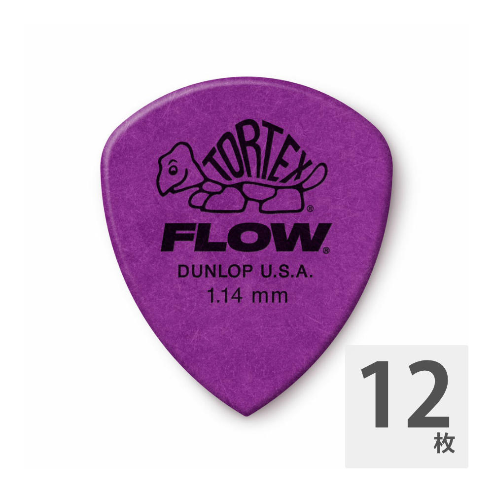 JIM DUNLOP Tortex FLOW Standard 1.14mm ギターピック×12枚入り