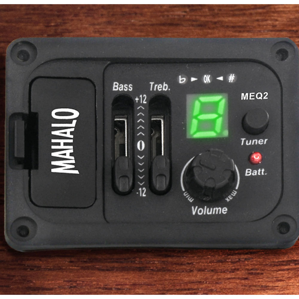 MAHALO MP1E エレクトリックソプラノウクレレ マハロ ピックアップ コントロール部画像