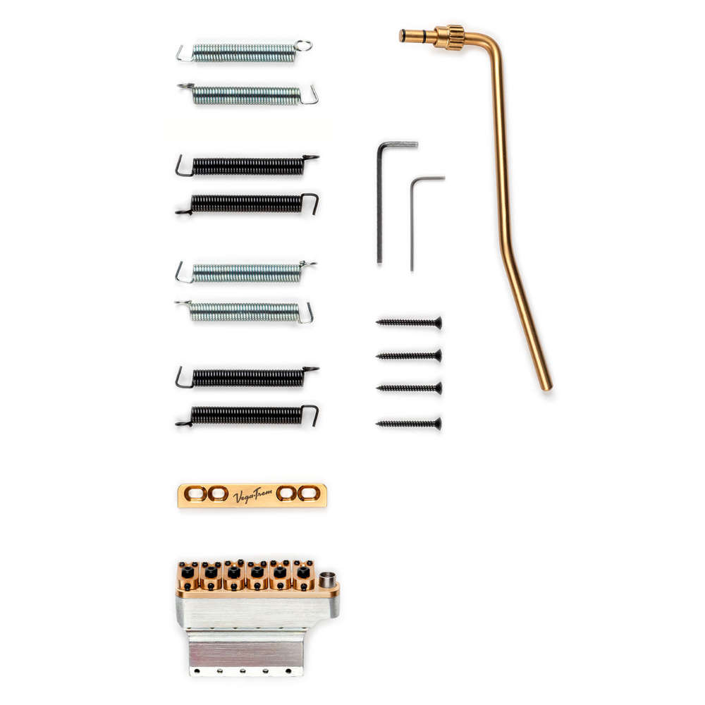 Vega-Trem VT1 Ultra Trem standard Gold ストラトタイプ用 フロイドスタイルトレモロユニット 付属品