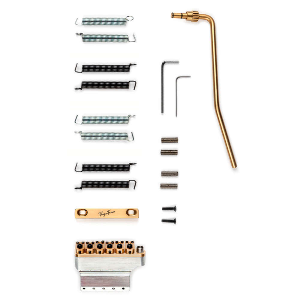 Vega-Trem VT1 Ultra Trem 2-points Gold ストラトタイプ用 フロイドスタイルトレモロユニット 付属品
