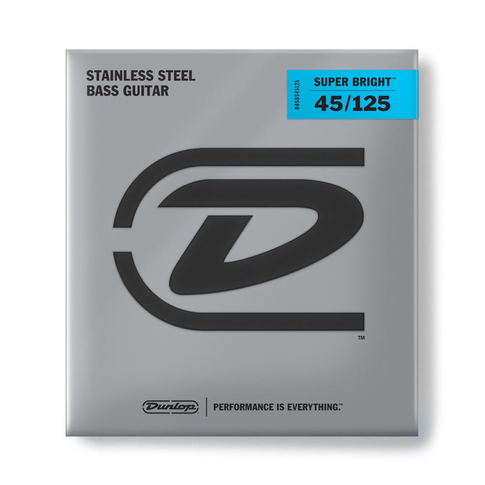 JIM DUNLOP Super Bright Stainless Steel Bass Strings DBSBS45125 5弦エレキベース弦