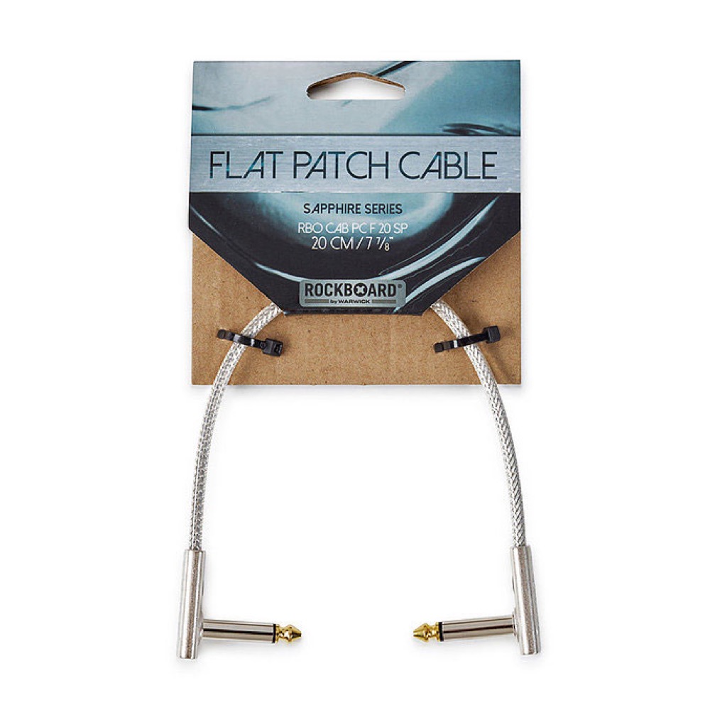 RockBoard RBO CAB PC F 20 SP SAPPHIRE Series Flat Patch Cable 20 cm フラットパッチケーブル パッケージ画像