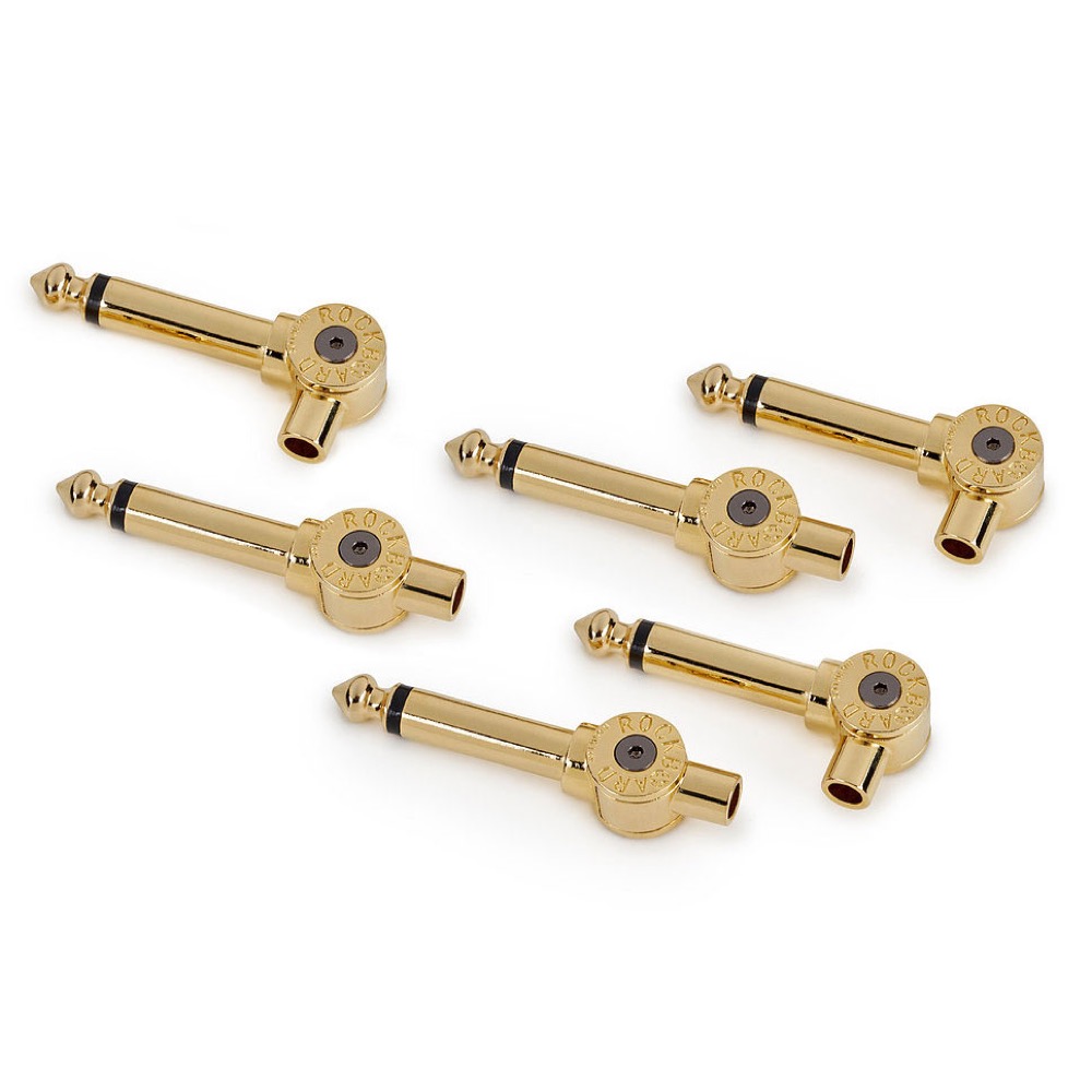 RockBoard RBO CAB PW PLUG 6 GD PatchWorks Solderless Plugs 6 pcs Gold ソルダーレスプラグ プラグ画像