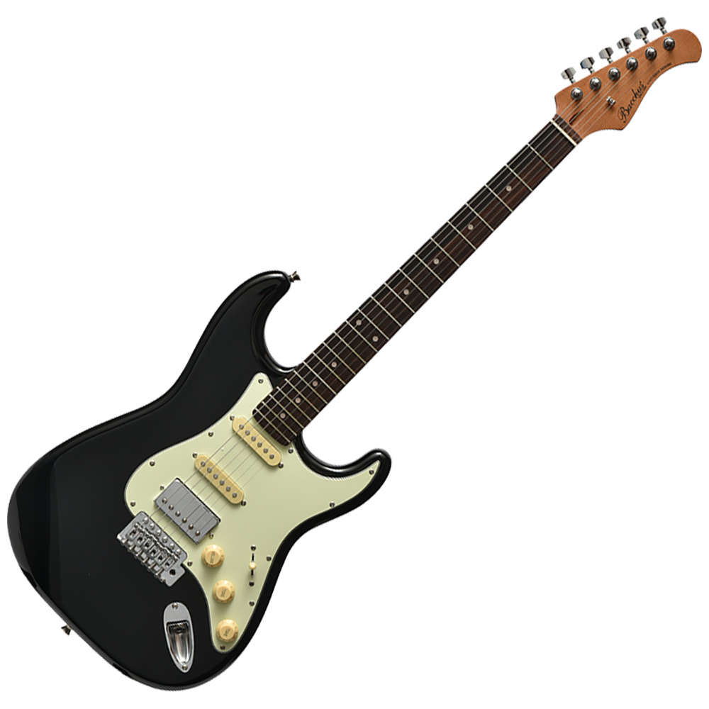 BACCHUS BST-2-RSM/R BLK エレキギター
