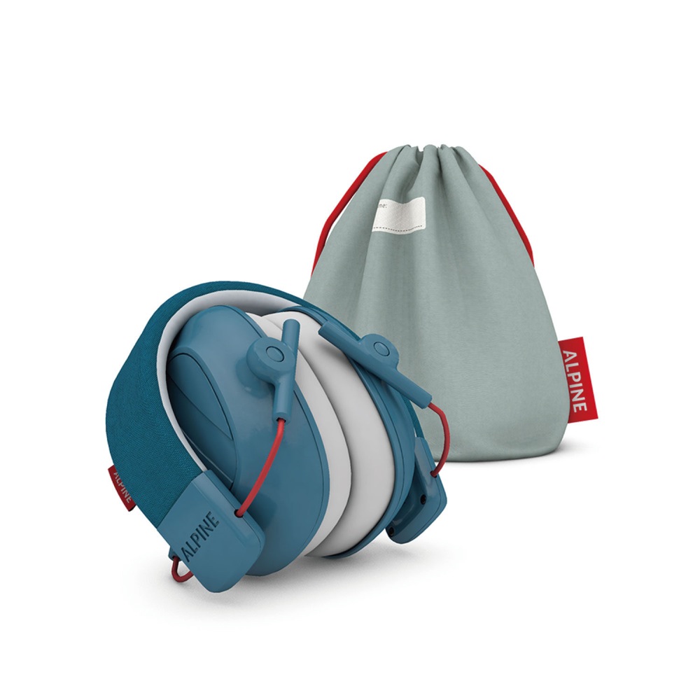 ALPINE HEARING PROTECTION MUFFY KIDS BLU 子ども用 遮音イヤーマフ ポーチ付きの画像