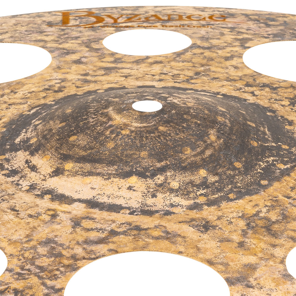 MEINL B18VPTRC Pure Trash Crash Byzance Vintage Series 18' クラッシュシンバル マイネル 穴あきシンバル カップ部画像