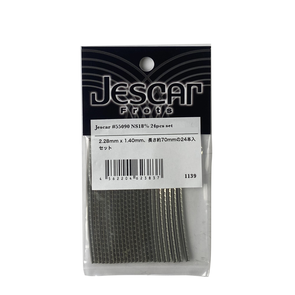 Jescar Frets #55090 NS18% 24pcs set No.1139 フレット