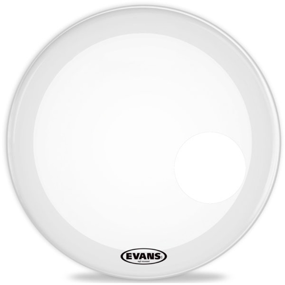 EVANS BD18RGCW EQ3 Resonant Coated White バスドラムヘッド