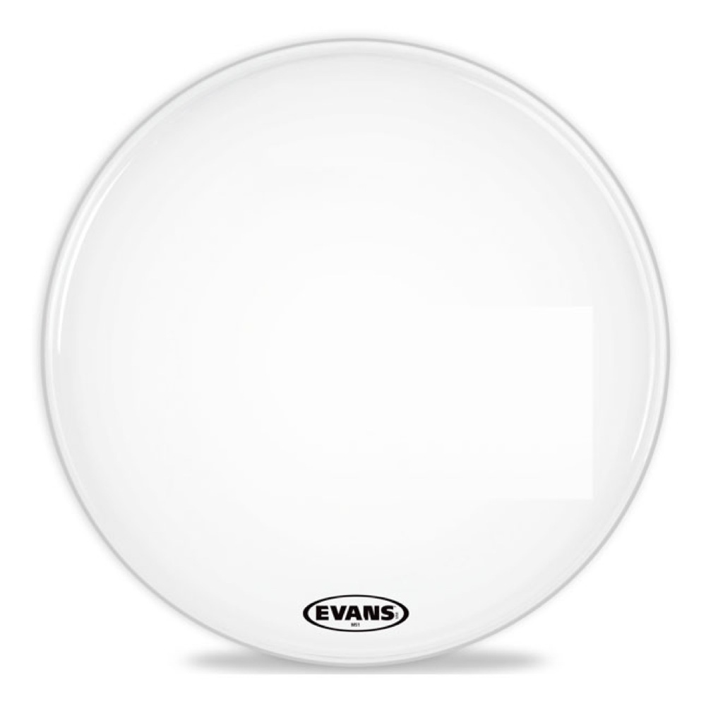 EVANS BD22MS1W 22" MS1 White Marching Bass Head マーチングバスドラムヘッド