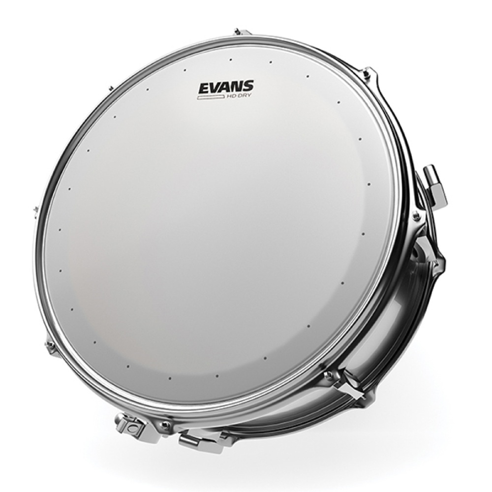 EVANS B12HDD 12' HD Dry Snare Batter スネアドラムヘッド 設置例画像