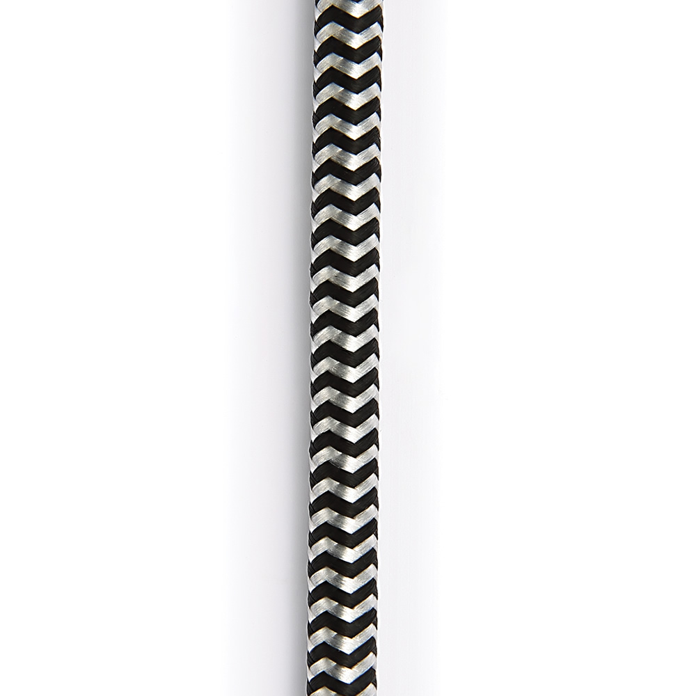 Planet Waves by D’Addario PW-BG-15BG 4.6m SS Grey 楽器用シールドケーブル ブレイディングアップ画像