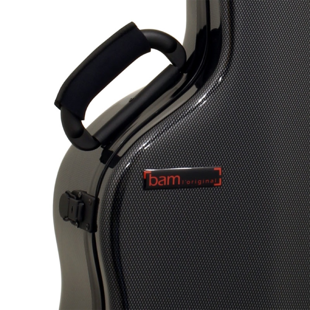 bam 8003XLC HIGHTECH Dreadnought Guitar Black Carbon look アコースティックギター用 ハードケース アップの画像